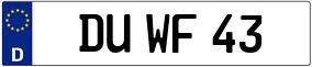 Trailer License Plate